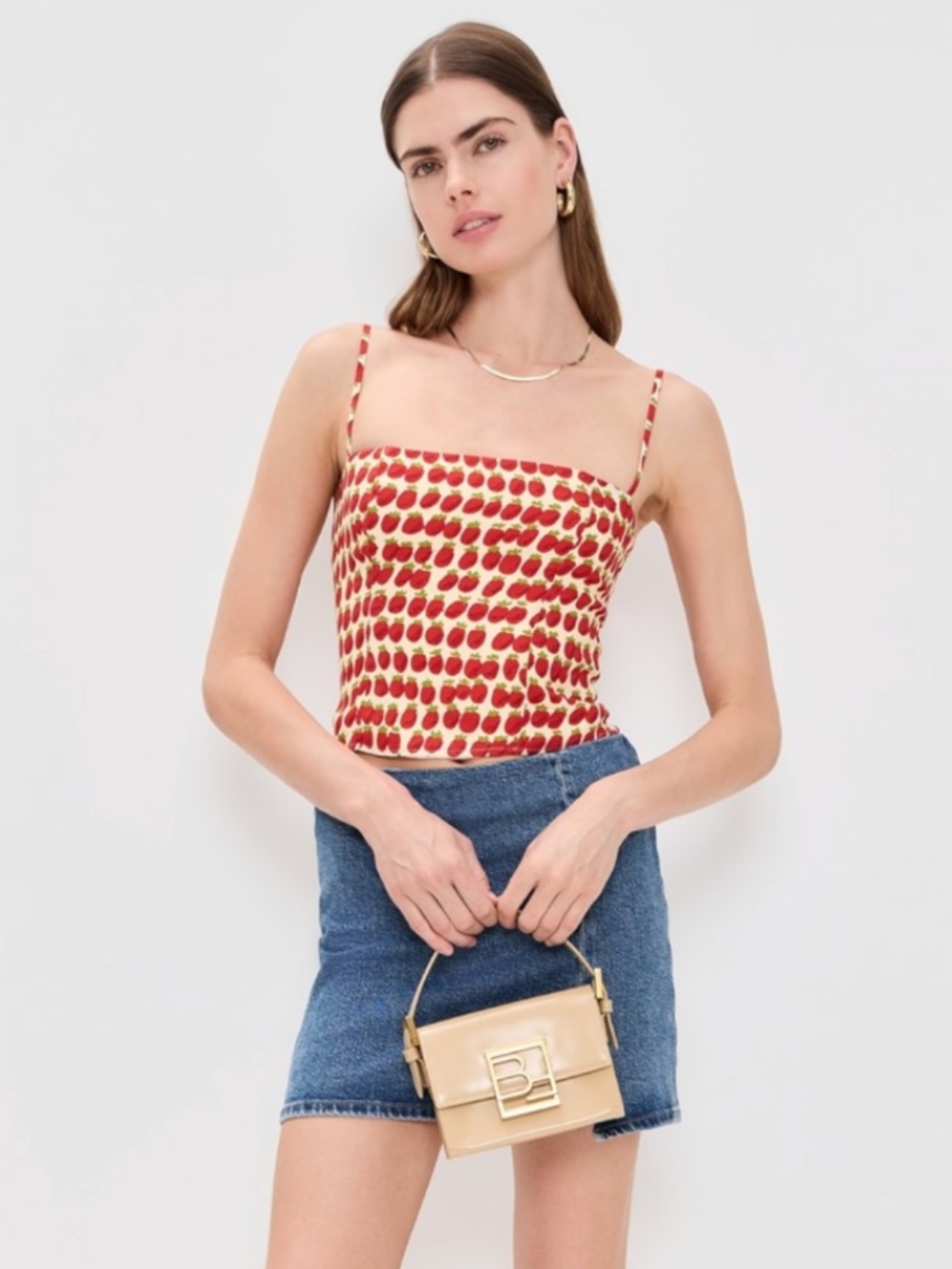 NEW Reformation Overland Top Fresh Tomato 10 - Picture 6 of 17